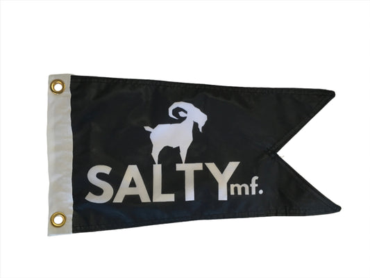 SALTYMF The SaltyMF by Land or Sea Burgee Flag