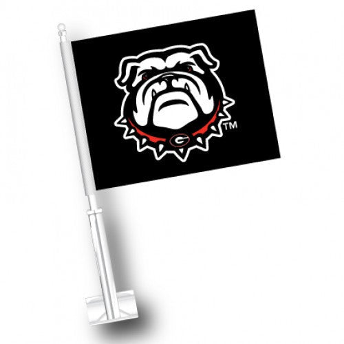 UGA New Dog Car Flag